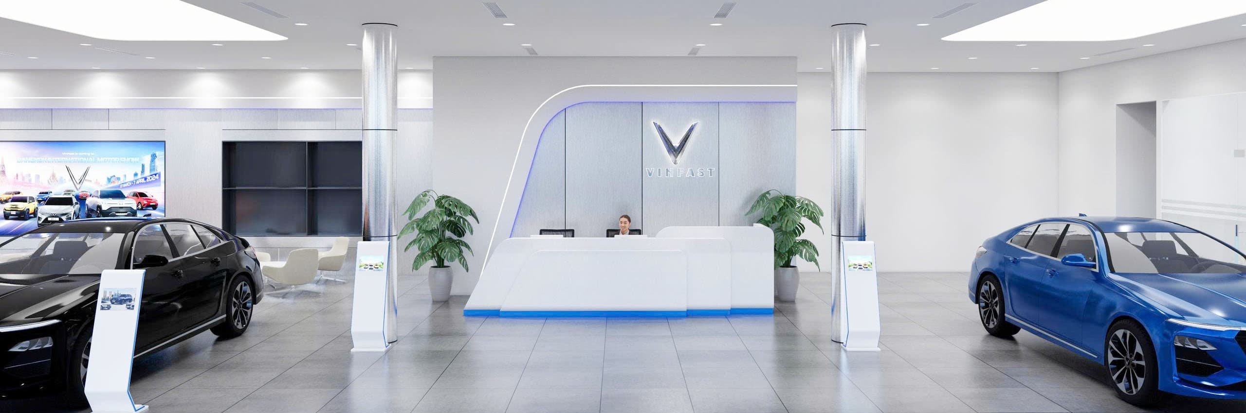Không gian showroom VinFast Hạ Long Xanh