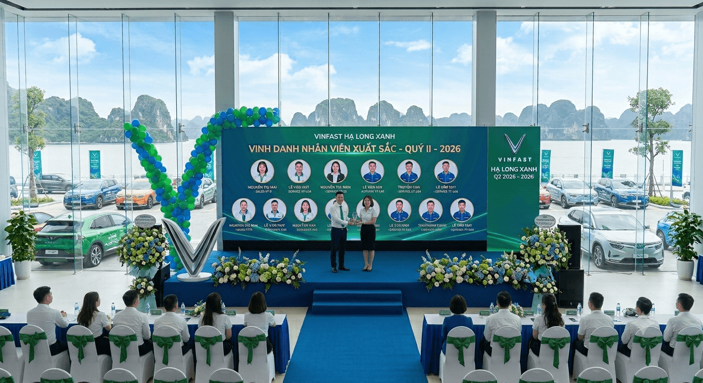 VinFast Hạ Long Xanh vinh danh nhân viên xuất sắc Q2